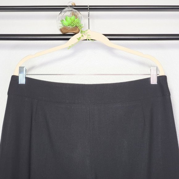 Armani Collezioni Black Wide Leg Pants Size 12 - Picture 5 of 6